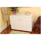Arrow 98701 Bertha Sewing Cabinet for large machines - White Finish