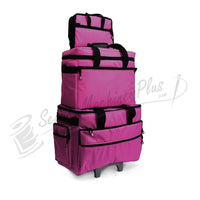 Bluefig TB19 Wheeled Sewing Machine Carrier & Project Combo - Pink