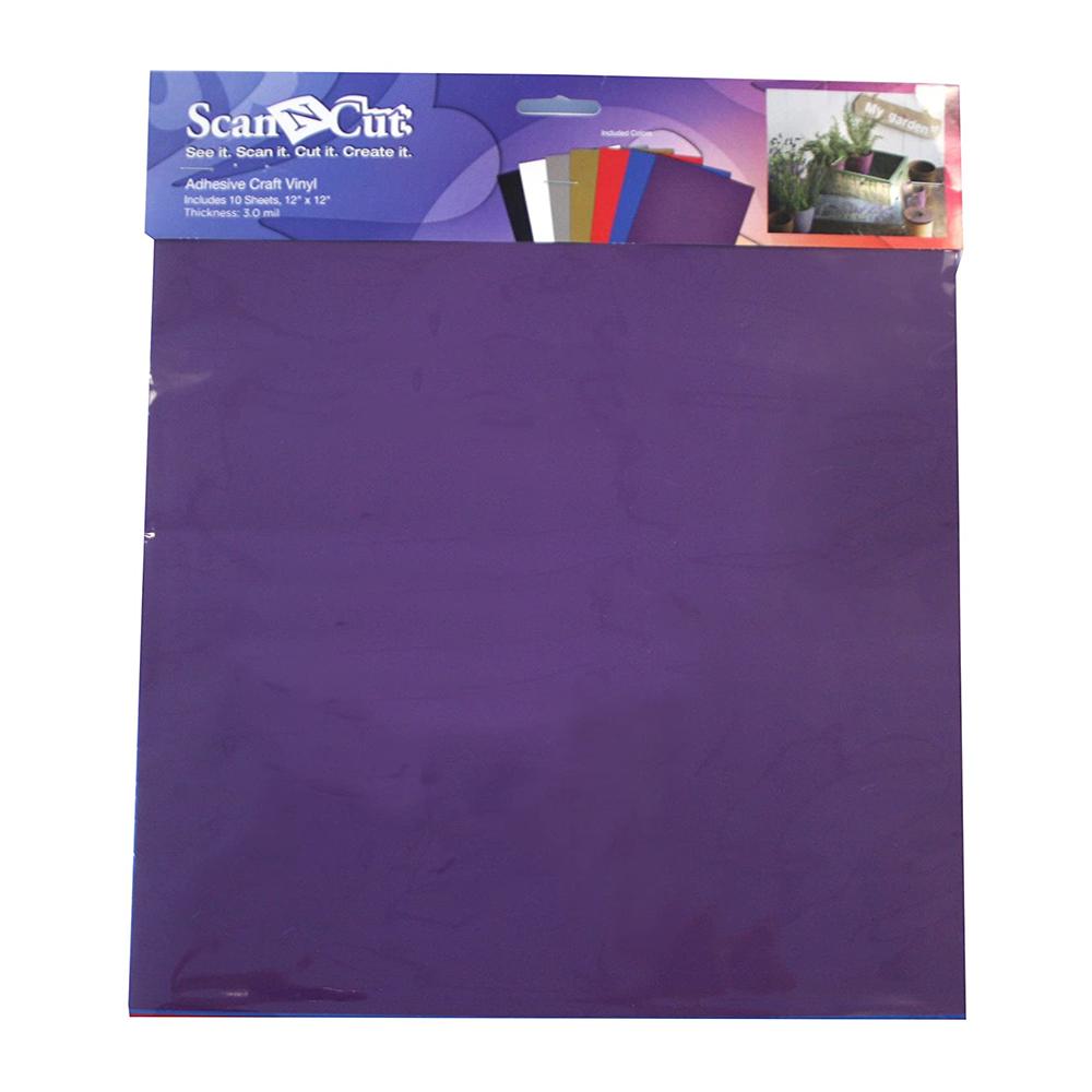 Brother 10 Sheets Craft Vinyl Assorted Colors - Sewingmachinesplus.com