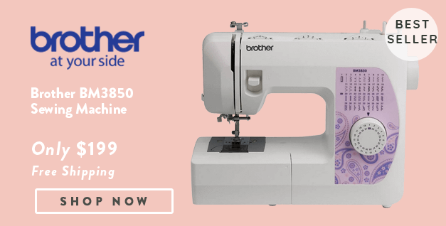 Brother BM3850 Sewing Machine banner with offer details