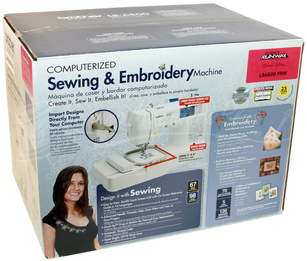 Brother LB6800-PRW Project Runway Sewing Machine w/Computer Connectivity