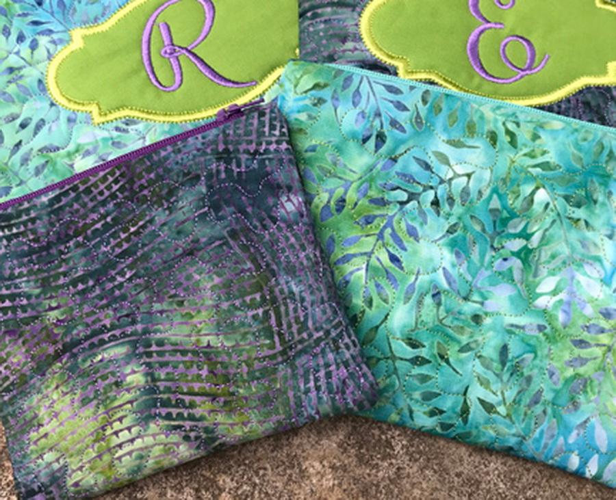 Embroidery Garden Top Zip Bags Set - Sewingmachinesplus.com