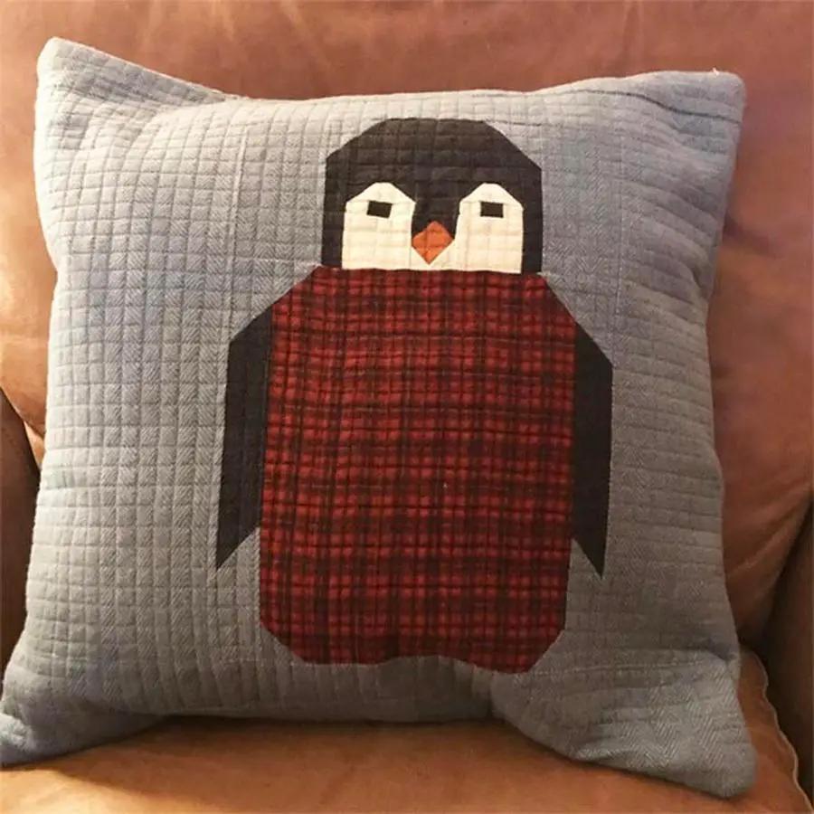 Elizabeth Hartman Penguin Party Pillow Cover Kit - Sewingmachinesplus.com
