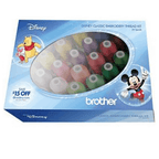 Brother Disney Classic Embroidery Thread Kit - Includes 24 High Shine Mini - King Spools (ETPDISCL24) - Sewingmachinesplus.com