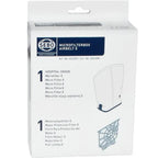 SEBO vacuum filter set AIRBELT E with motor protection and micro filter, two filters, white packaging