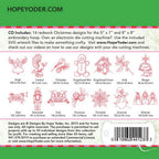 Christmas Redwork Embroidery CD w/SVG - Designs by Hope Yoder