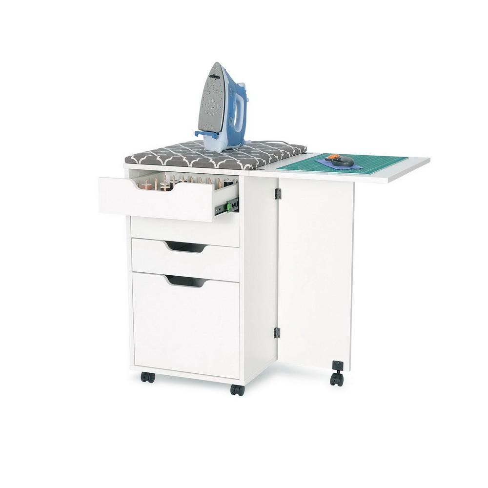 Kangaroo Sewing Furniture Bandicoot 2 Cabinet White Ash b8211 Studio Set With Kiwi Storage Cabinet - Sewingmachinesplus.com