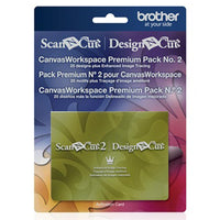 Brother Premium Pack 2 for ScanNCut and DesignNCut machines, 25 Canvas Patterns
