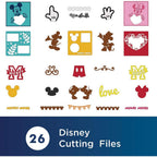 Brother Disney Mickey Mouse and Minnie Mouse Pattern Collection 1 (26 Patterns) - Sewingmachinesplus.com