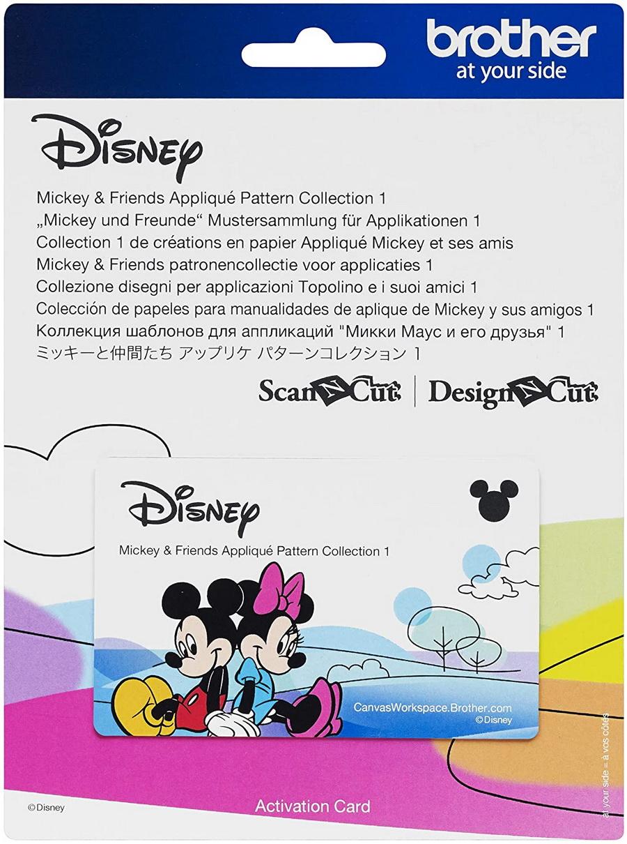 Brother Disney Mickey and Friends Appliqué Pattern Collection 1, 33 Patterns - Sewingmachinesplus.com