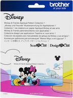 Brother Disney Mickey and Friends Appliqué Pattern Collection 1, 33 Patterns - Sewingmachinesplus.com