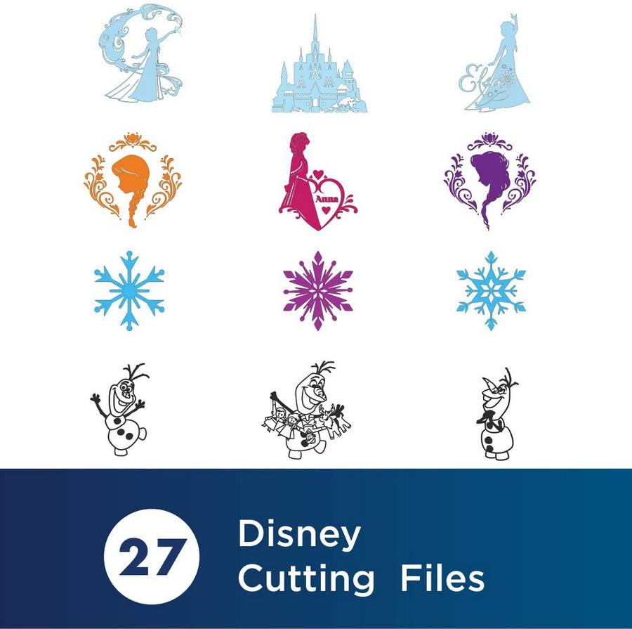 Brother Disney Frozen Home - Deco Pattern Collection 1, 27 Patterns - Sewingmachinesplus.com
