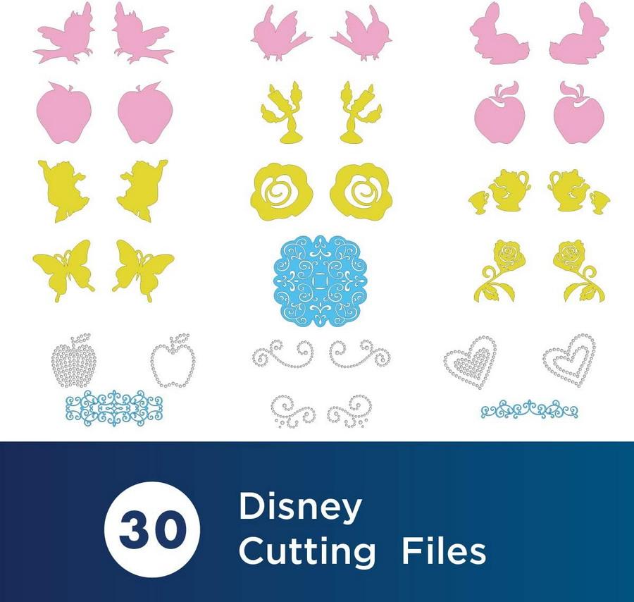 Brother Disney Snow White and Belle Paper Craft Collection, 30 Patterns - Sewingmachinesplus.com