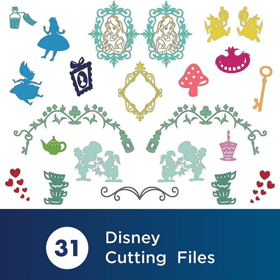 Brother Disney Alice in Wonderland Design Collection, 31 Patterns - Sewingmachinesplus.com