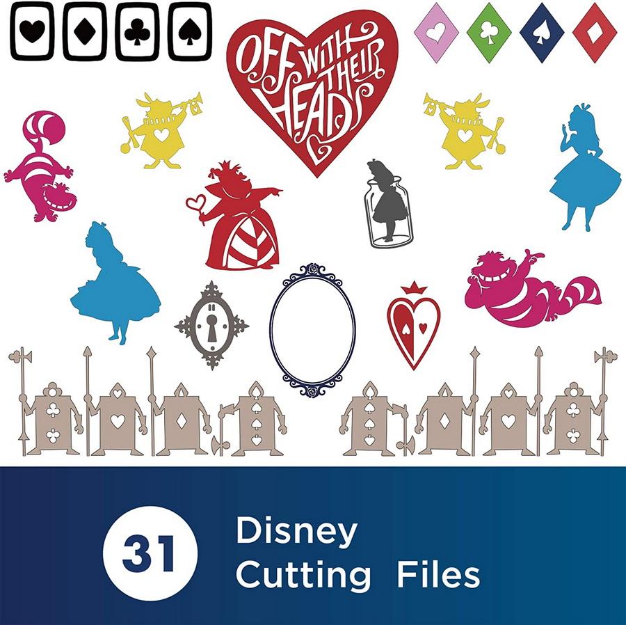 Brother Disney Alice in Wonderland Design Collection, 31 Patterns - Sewingmachinesplus.com
