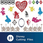 Brother Disney Alice in Wonderland Design Collection, 31 Patterns - Sewingmachinesplus.com