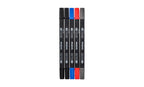 Brother Calligraphy Pen Set (Essential) - Includes Five Calligraphy Pens in Black (2), Blue (1), Carmine Red (1), and Gray (1) - Sewingmachinesplus.com