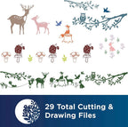 Brother Animal Pattern Collection 1 for Roll Feeder (CADXRF1, Not Included), 29 Patterns - Sewingmachinesplus.com
