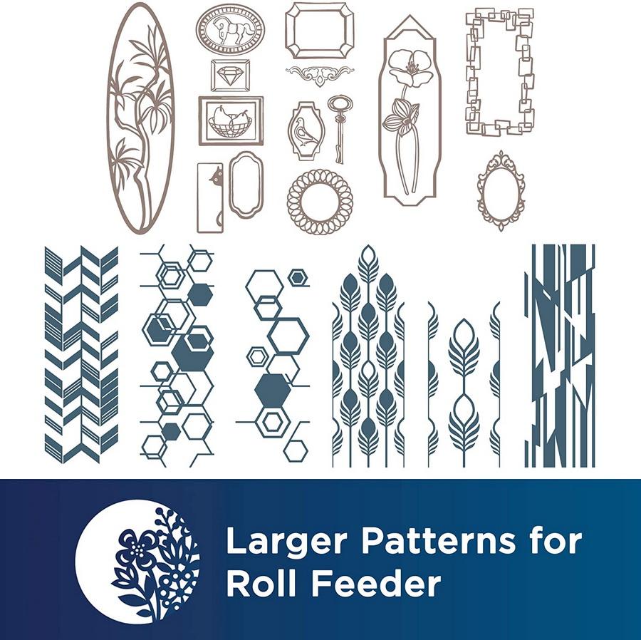 Brother Home Deco Pattern Collection for Roll Feeder (CADXRF1, Not Included), 21 Patterns - Sewingmachinesplus.com