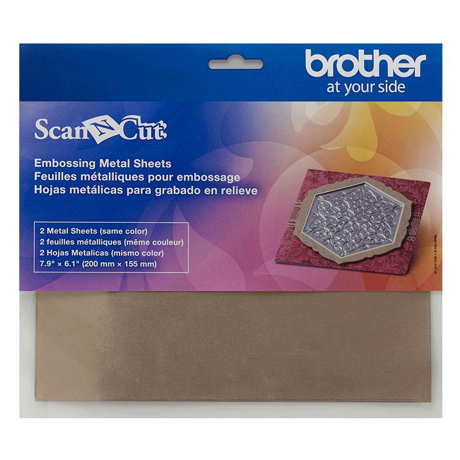 Brother Embossing Brass Metal Sheets - Includes Two Sheets of Brass - Sewingmachinesplus.com