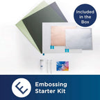 Brother Embossing Starter Kit - Includes Embossing Mat 2 Tools, Tool Harder, Silver Metal Sheet, Brass Metal Sheet, a Template Sheet and Support Sheet - Sewingmachinesplus.com