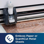 Brother Embossing Starter Kit - Includes Embossing Mat 2 Tools, Tool Harder, Silver Metal Sheet, Brass Metal Sheet, a Template Sheet and Support Sheet - Sewingmachinesplus.com