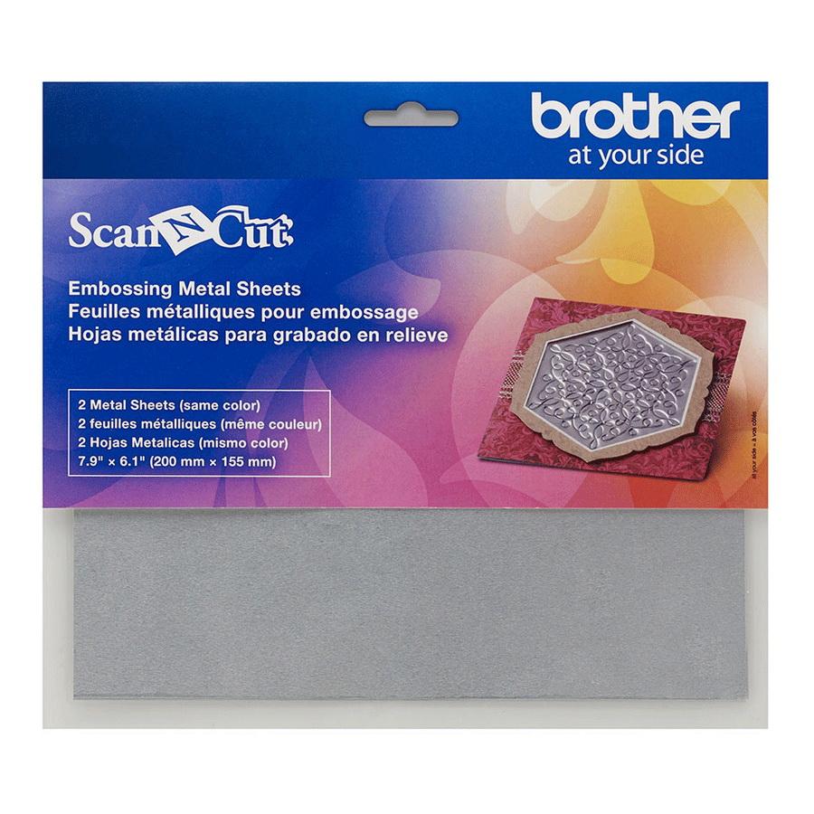 Brother Embossing Silver Metal Sheets - Includes Two Metal Sheets - Sewingmachinesplus.com