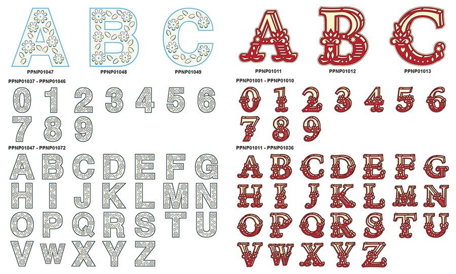 Brother PigPong Lettering Collection, 3 Sets of Letters and 108 Designs - Sewingmachinesplus.com