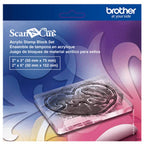 Brother Acrylic Stamp Block Set - Includes 2 Acrylic Blocks with Grid in 6in (1) and 3in (1) - Sewingmachinesplus.com