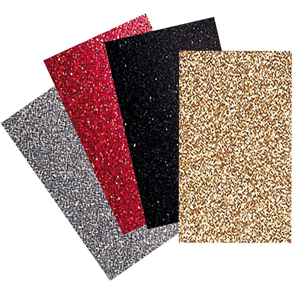 Brother Iron - On Transfer Glitter Sheets - Includes 4 8.5in x 11in Sheets in Silver 1, Red 1, Black 1 and Gold 1 - Sewingmachinesplus.com