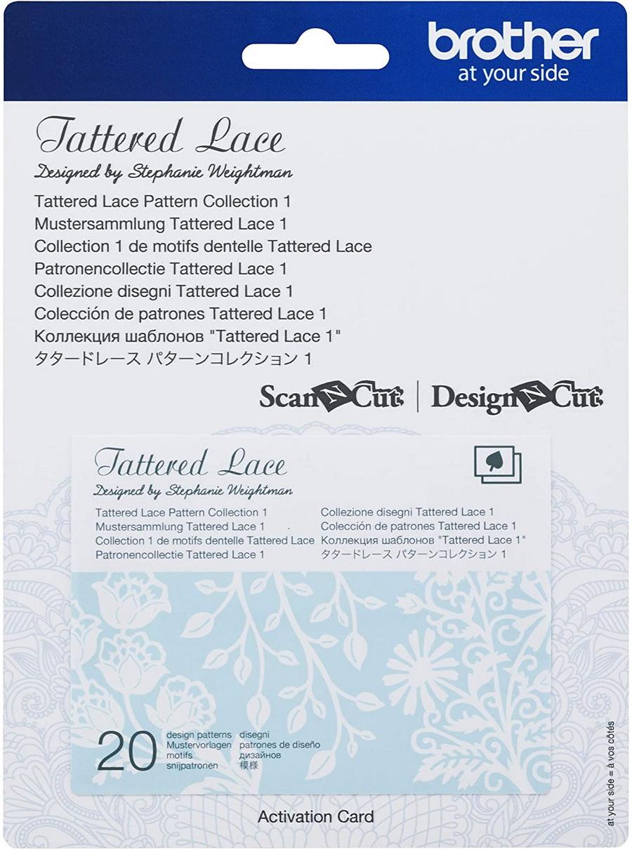 Brother Tattered Lace Pattern Collection 1, 20 Designs - Sewingmachinesplus.com