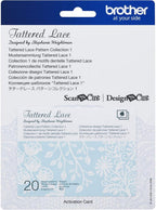 Brother Tattered Lace Pattern Collection 1, 20 Designs - Sewingmachinesplus.com