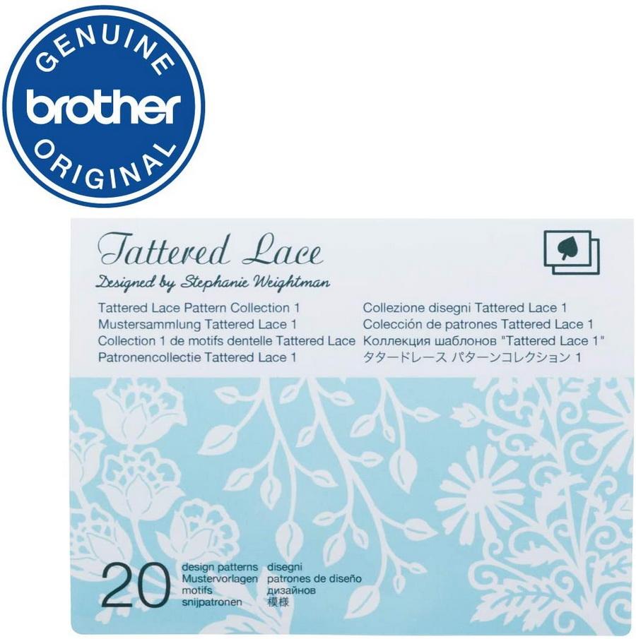 Brother Tattered Lace Pattern Collection 1, 20 Designs - Sewingmachinesplus.com