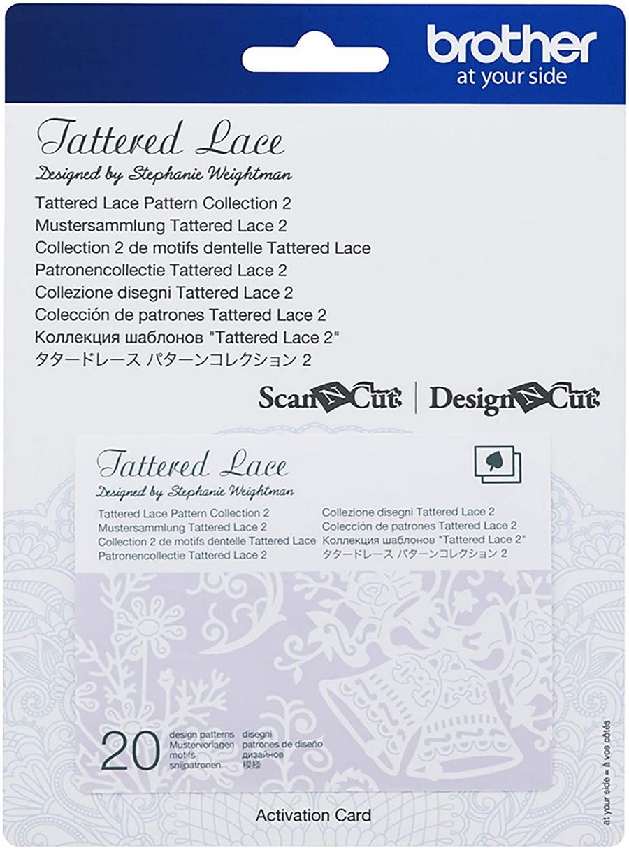 Brother Tattered Lace Pattern Collection 2, 20 Designs - Sewingmachinesplus.com