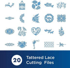 Brother Tattered Lace Pattern Collection 2, 20 Designs - Sewingmachinesplus.com