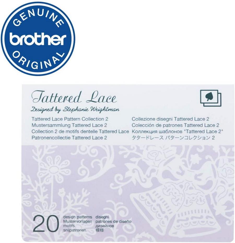 Brother Tattered Lace Pattern Collection 2, 20 Designs - Sewingmachinesplus.com