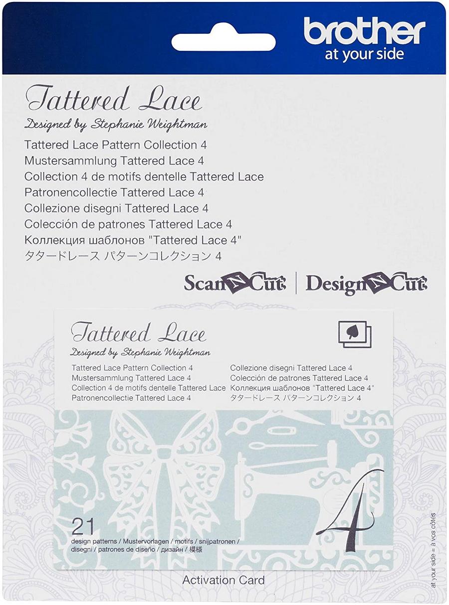 Brother Tattered Lace Pattern Collection 4, 21 Designs - Sewingmachinesplus.com
