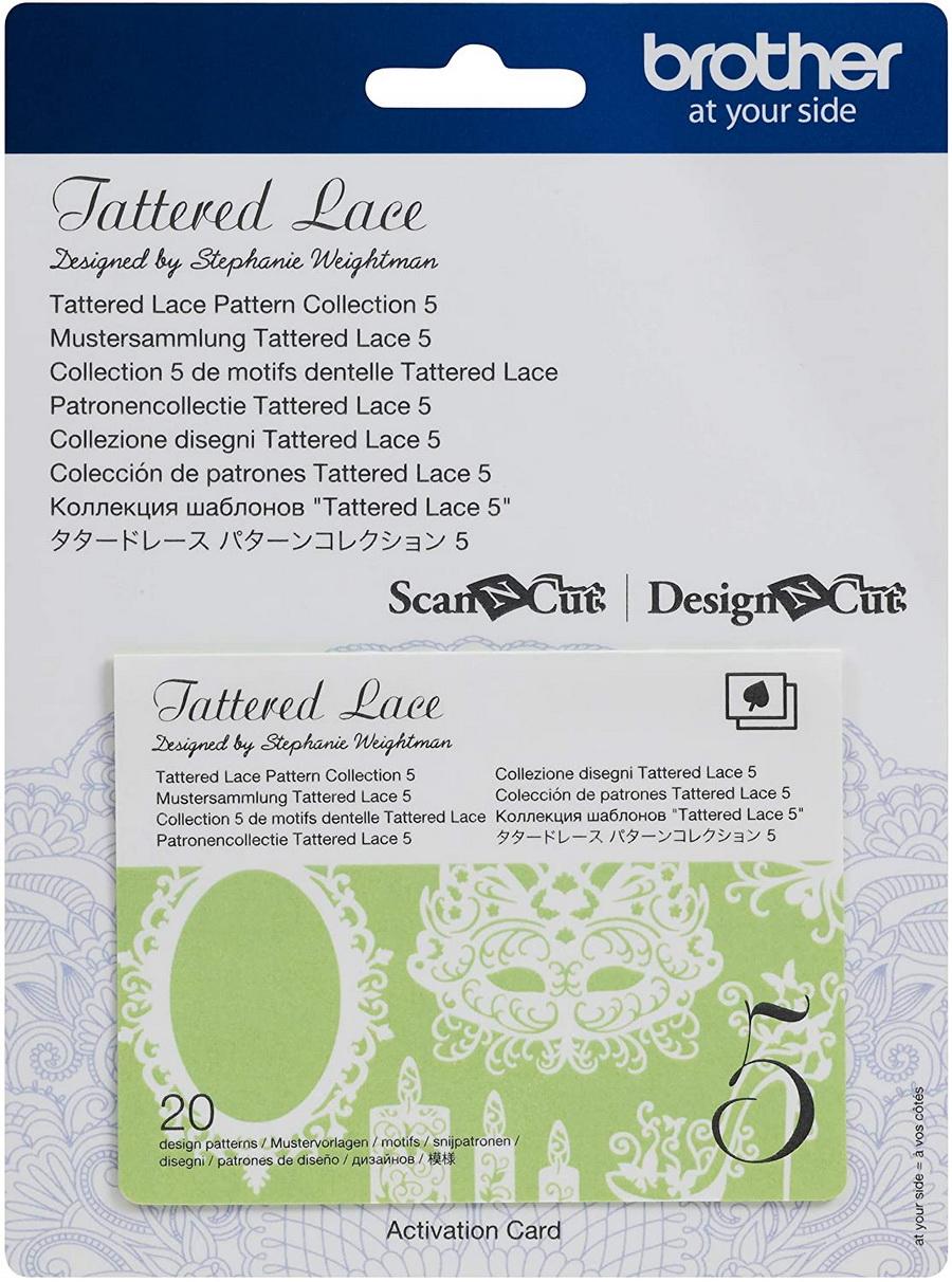 Brother Tattered Lace Pattern Collection 5, 20 Designs - Sewingmachinesplus.com