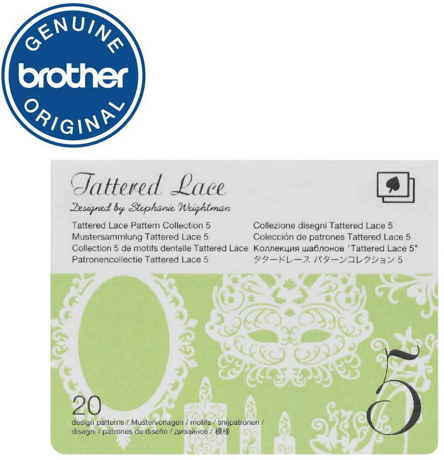 Brother Tattered Lace Pattern Collection 5, 20 Designs - Sewingmachinesplus.com