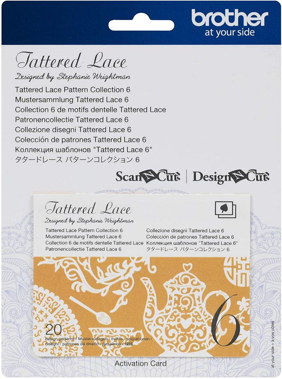Brother Tattered Lace Pattern Collection #6, 20 Designs