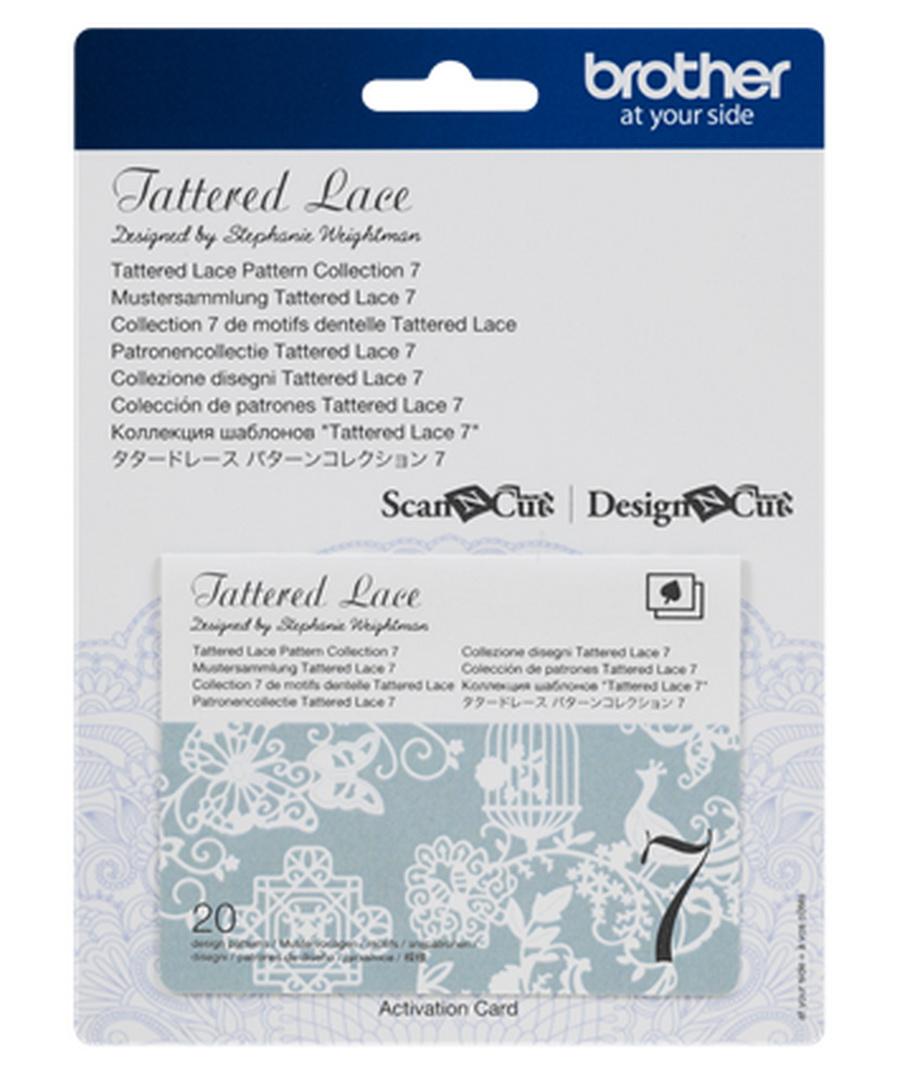 Brother Tattered Lace Pattern Collection 7, 20 Designs - Sewingmachinesplus.com