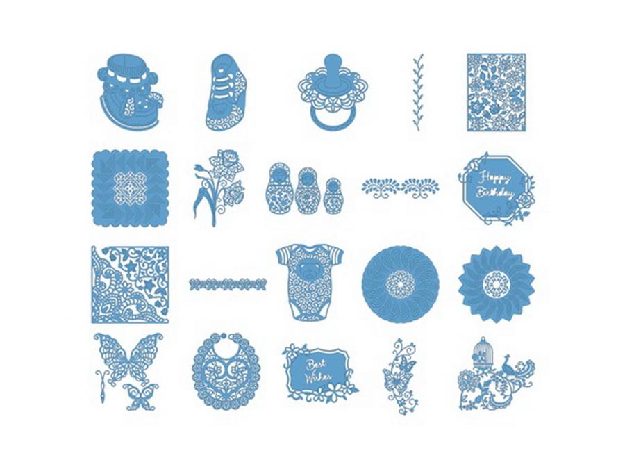 Brother Tattered Lace Pattern Collection 7, 20 Designs - Sewingmachinesplus.com