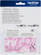 Brother Tattered Lace Pattern Collection 8, 20 Designs - Sewingmachinesplus.com