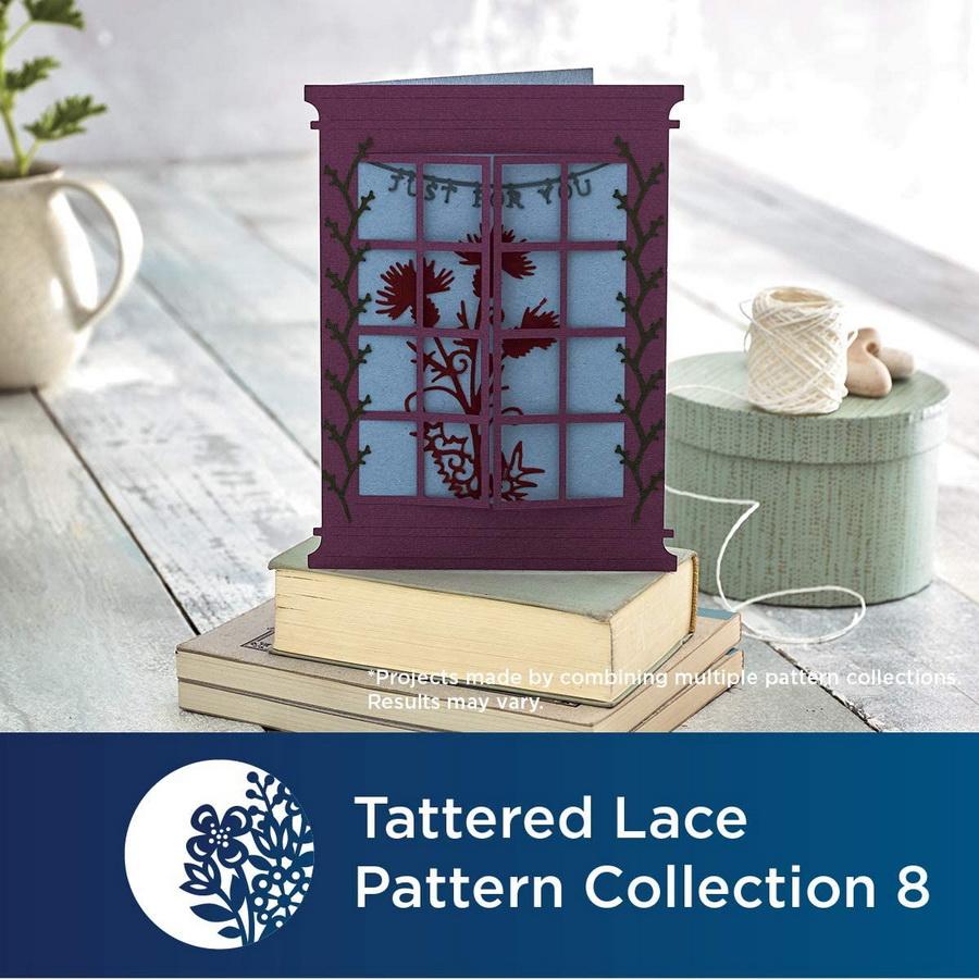 Brother Tattered Lace Pattern Collection 8, 20 Designs - Sewingmachinesplus.com