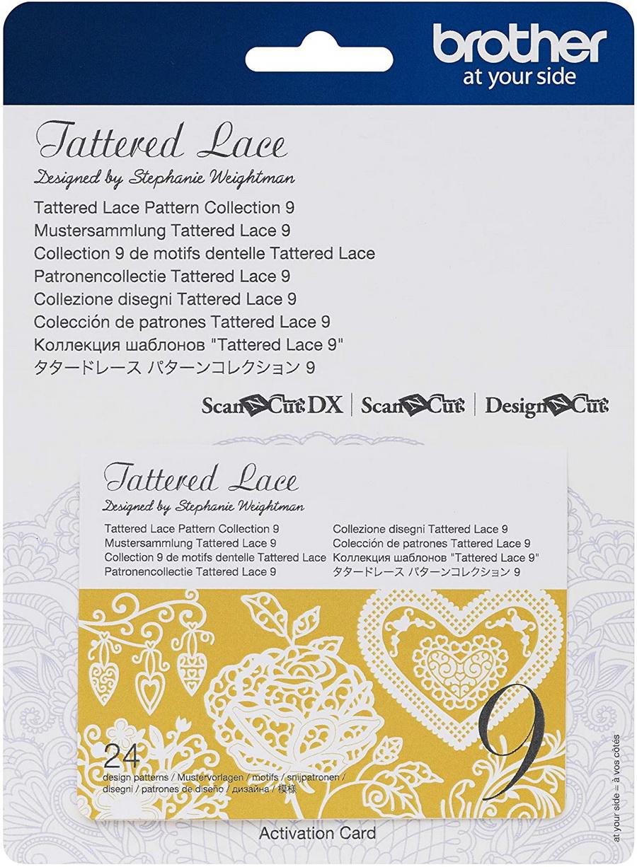 Brother Tattered Lace Pattern Collection 9, 24 Designs - Sewingmachinesplus.com