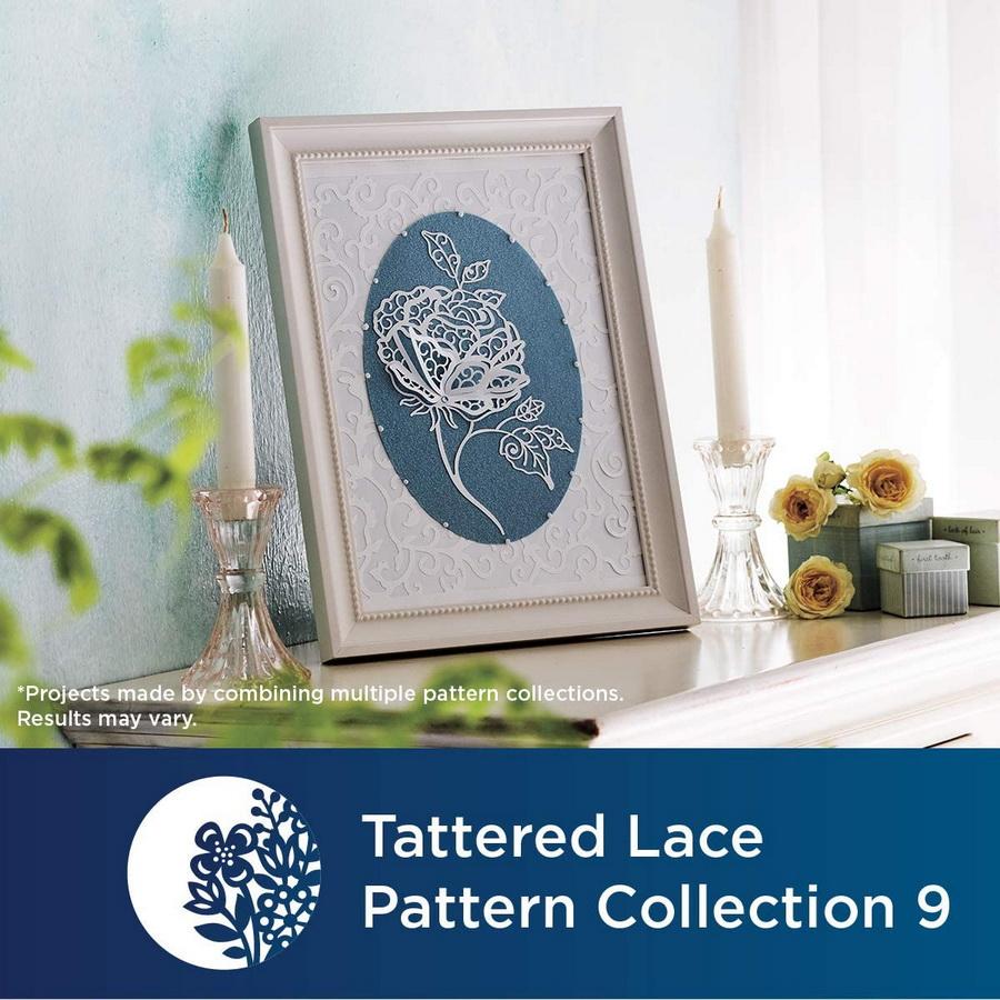 Brother Tattered Lace Pattern Collection 9, 24 Designs - Sewingmachinesplus.com