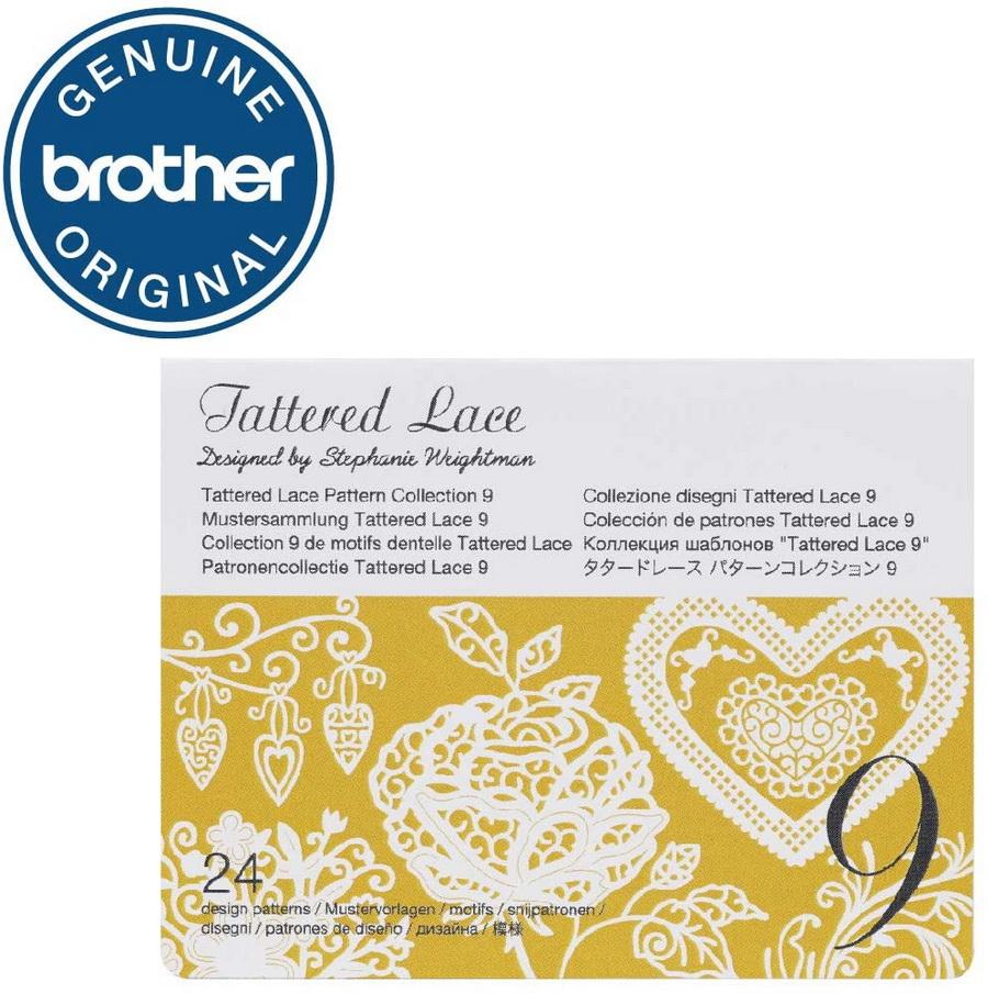 Brother Tattered Lace Pattern Collection 9, 24 Designs - Sewingmachinesplus.com