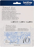 Brother Tattered Lace Pattern Collection 10, 25 Designs - Sewingmachinesplus.com
