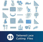 Brother Tattered Lace Pattern Collection 10, 25 Designs - Sewingmachinesplus.com