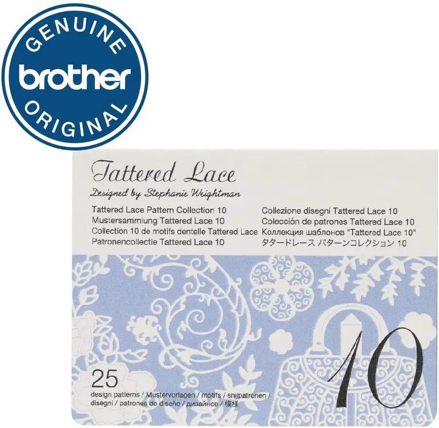 Brother Tattered Lace Pattern Collection 10, 25 Designs - Sewingmachinesplus.com